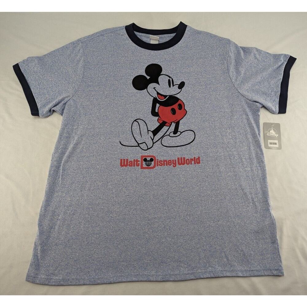2XL NEW‎ Walt Disney World Parks Blue Mickey Mouse Shirt NWT